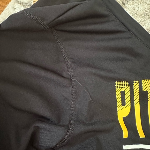 EUC Youth Pittsburgh Steelers Style Shirt size L (14-16) black yellow‎ - Picture 5 of 5